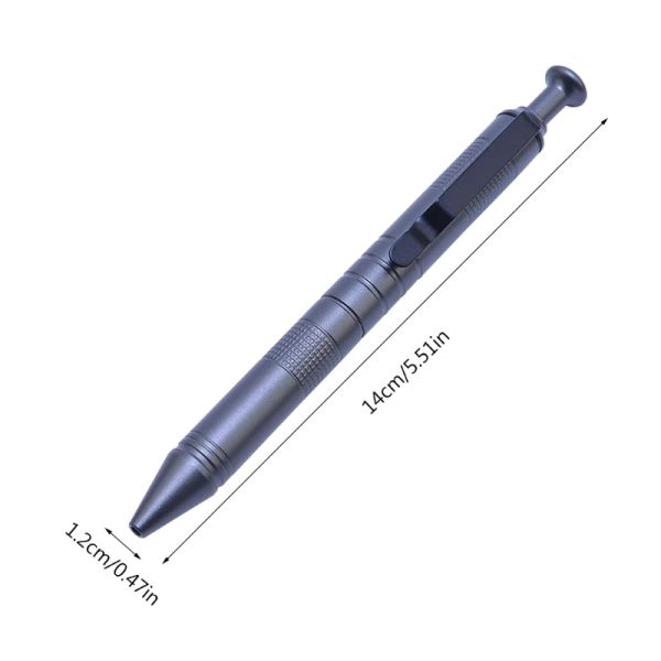 Tattica autodifesa penna semplice protezioni per la sicurezza in lega in alluminio penna difese personali esterni.