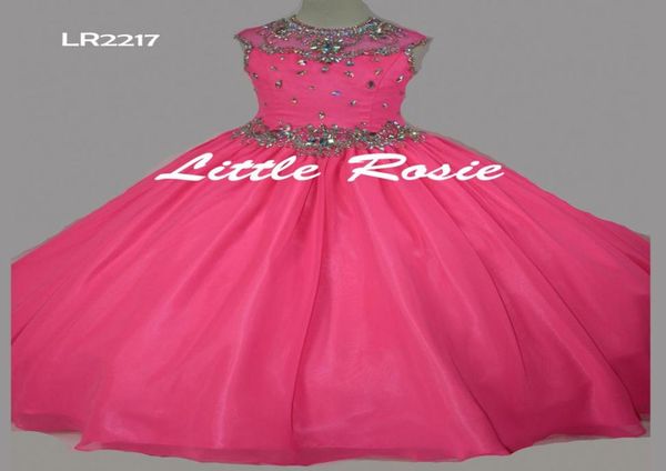 Bellezza Fuchsia Giallo bianco per perle di fiore Girl Dresses Girls039 Abiti da concorso vacanza in abito da giorno in uscita personalizzata Siz7136639