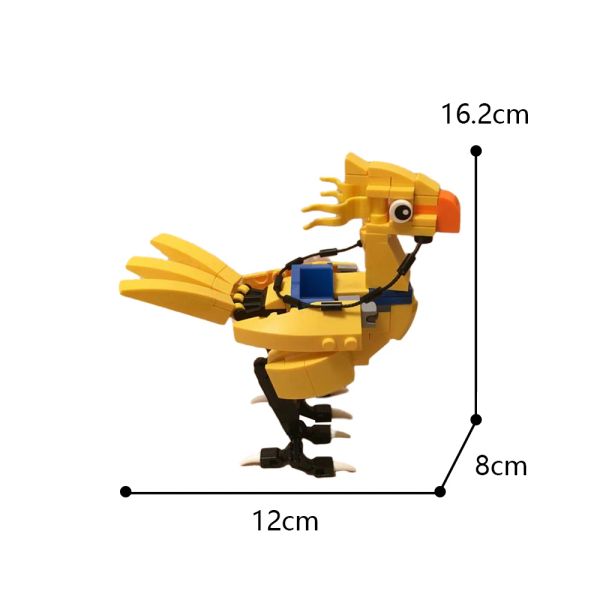 Fantasy Chocobo Bird Broadings Set Video Game Pet Mount фигура кирпич