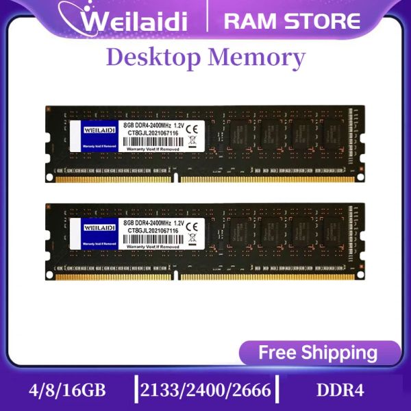 RAMS DDR4 4GB 8GB 16GB память RAM RAM PC42133MHZ 2400 МГц 2666 МГц Memoria Ram DIMM Domktop Black Poard 288pin 1.2V аксессуары для компьютеров