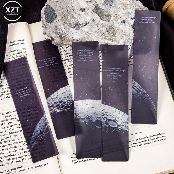 8 Projetos 5pcs/Configurar marcador de animais de estimação Frost Roaming Into Space Series Creative Hand Conta DIY DIY Bookmarks Stationery Student