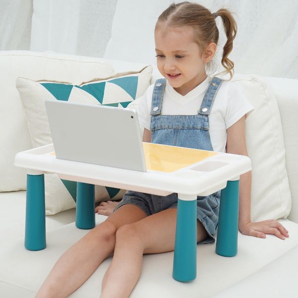 Blocos infantis Blocos de mesa mesa Multi funcional grande conjunto de grânulos com caixa de armazenamento brinquedos educacionais de 3 a 6 anos