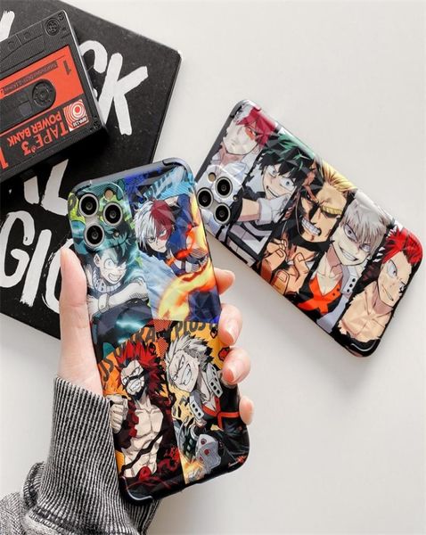 Karikatür Akademi Anime Kahramanım Todoroki İPhone 8 7 için Todoroki Telefon Kılıfı Kapak Plus XS MAX SE2 XR 11 12 PRO Max Elmas Desen7584434