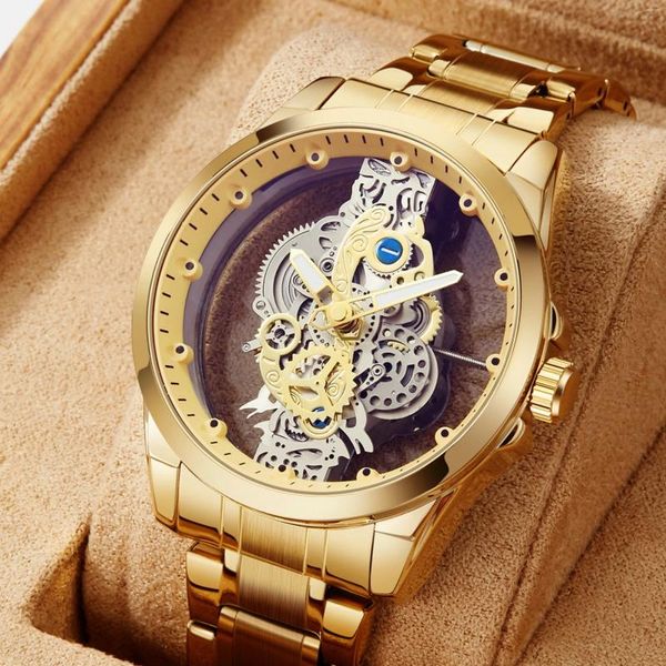 Relógios de pulso Luxury Top Brand Quartz Watch for Men Aço inoxidável relógios à prova d'água Classic Casual Business Men's Wristwatch A4281