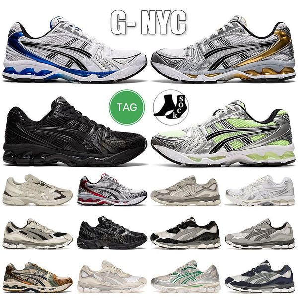 Dhgates asi argento dhgate sneakers scarpe da corsa chaussure moafer marathon tela gel gel a New York giapponese giapponese giapponese Aqua scarpa da ginnastica bianca in pizzo bianco