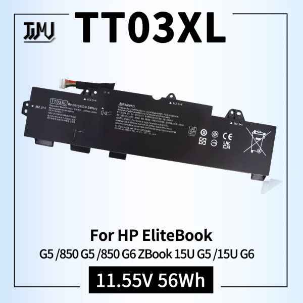 Piller TT03XL 933322855 932824421 HP EliteBook 755 G5 /850 G6 Zbook 15u G5 /15U G6 9328241C1 için Dizüstü Bilgisayar Pil Değiştirme