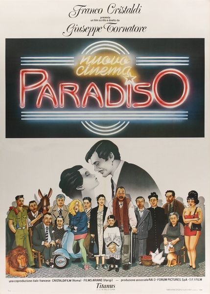 Nuovo Cinema Paradiso 1988 Italien Klassiker Movie Print Art Canvas Poster für Wohnzimmer Dekor Home Wall Bild