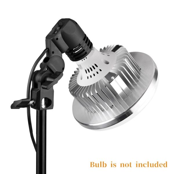 1,8 m Kabelkabel für Photo Studio mit Regenschirmhalter -Lampenhalter E27 AC Sockel -Glühbirnen -Hellbirne Ständer