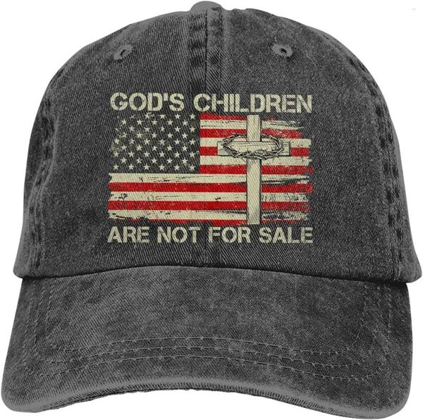 Ball Caps I bambini di Dio non sono in vendita cappello da donna American Flag Men Gift