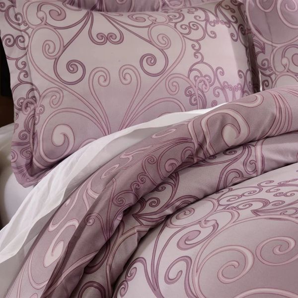 Simpleopulence 3pcs Lince matricola Lince da letto Set palazzo Paisley Stampato King Size Cesrono del piumino Copertina Foglio con piumino