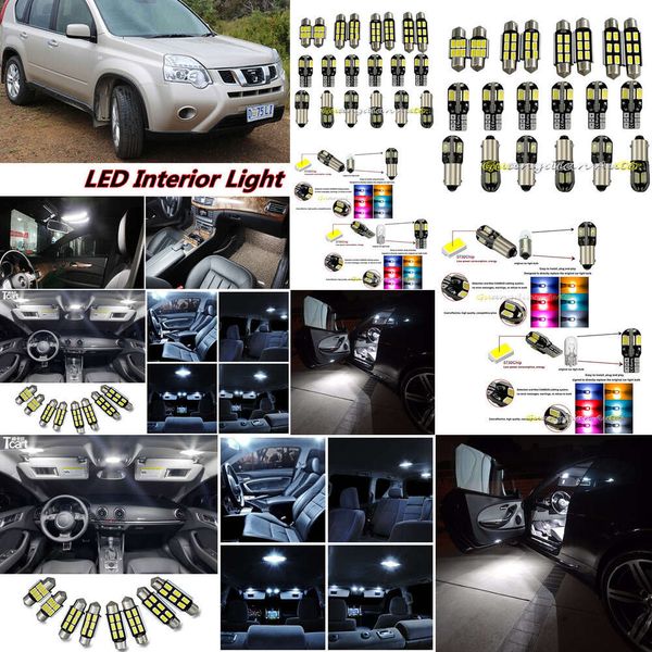 TCART 6PCS Versandfehler kostenlos Auto LED Interior Light Kit Paket für Nissan X-Trail T31 Autozubehör 2007-2013