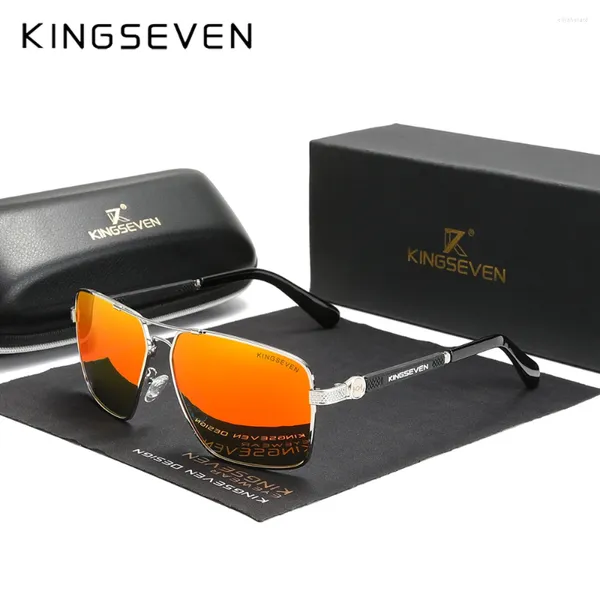 Occhiali da sole Kingseven Design polarizzato lente di rivestimento 2024 Framework Auto Reset Eyewear per uomini/donne Oculos