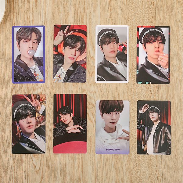 8pcs/set Kpop фотокарта для карты без детских фотокардов Цирковые альбом Lomo Карты открытки двойные карты Hyunjin Felix Bang Chan