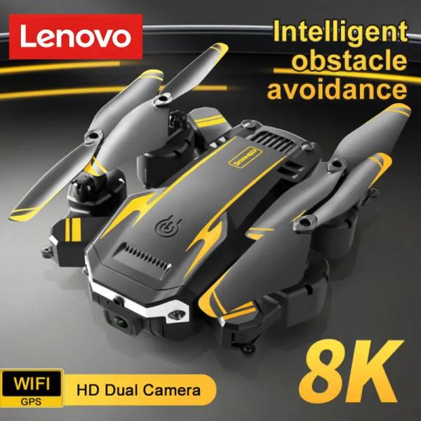 Drones Lenovo Drone 5g GPS 8K FPV Drone com altura da câmera HD de grande angular Hold drones quadcopter dobrável helicóptero RC Distance 5000m