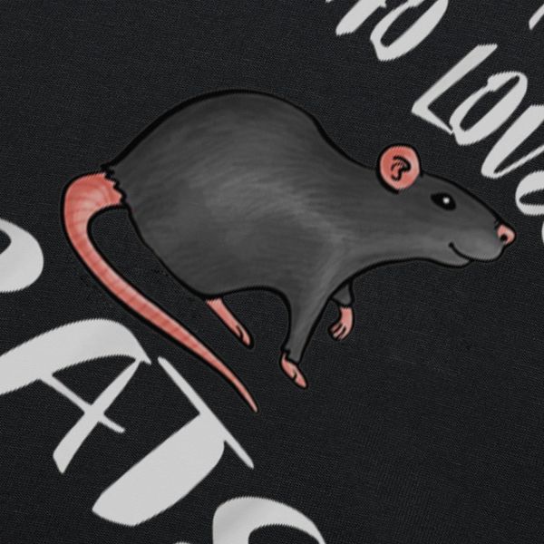 Женская футболка просто девушка, которая любит крысы любителей любителей печати