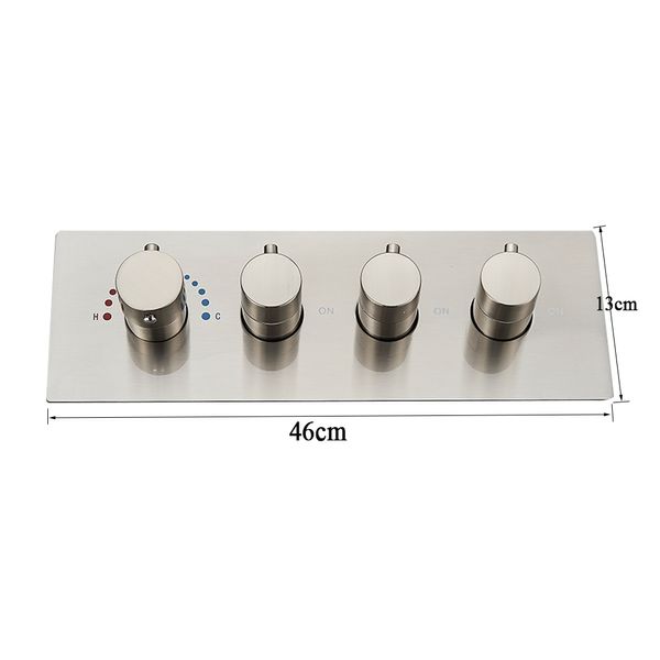 Termostático Mixer Mixer Válvula Torneira Torneira de Torneira 3/4 linhas Switch Bathroom Banheiro Control Mixer Acessórios de chuveiro