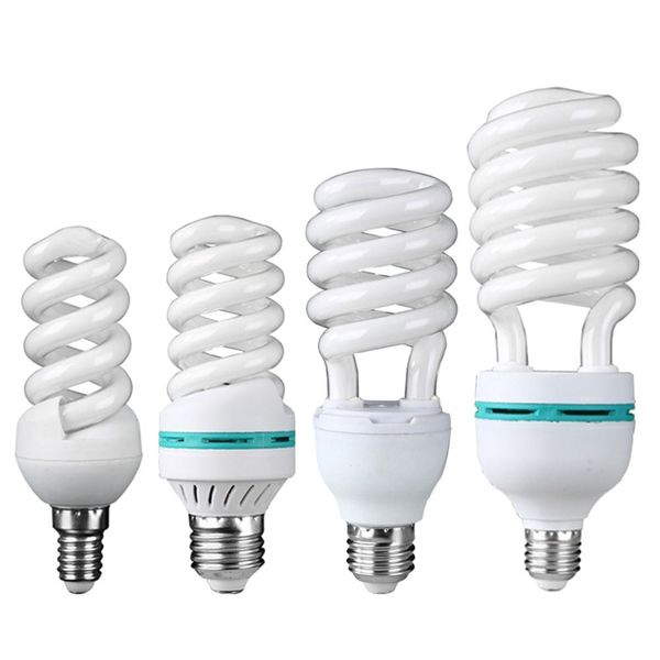 Lampadina super spirale lampadina a risparmio di energia tubi E27 15-105 W lampade per decorazioni retrò Bulbi luminose AC220 V lampada a led decorazione