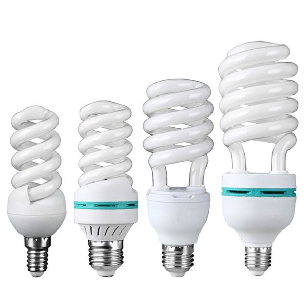 Lâmpadas de lâmpada de lâmpada super espiral Tubos de economia de energia E27 15-105W Lâmpadas de decoração retrô lâmpadas de lâmpadas led de LED de LED de AC220v decoração