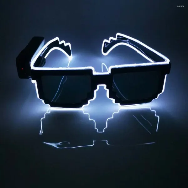 Украшения для вечеринки украшения батончики поставляют реквизиты светодиодные очки светящиеся солнцезащитные очки Мозаика свет