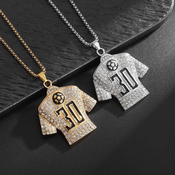 Collane a pendente Hip Hop Out No. 30 Collana di maglia adatto a uomini e donne Accessori per regalo di gioielli personalizzati