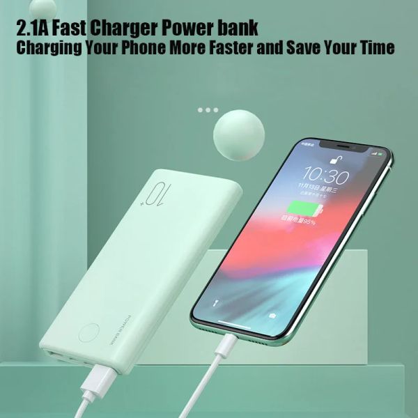 10000mAh Power Bank Ultra-Nature Taşınabilir Şarj Cihazı İPhone 14 13 12 8 Xiaomi Samsung Huawei Harici Batarya 10000 MAH Powerbank