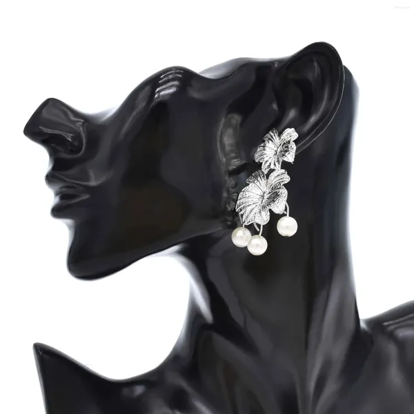 Dangle Ohrringe Bohojewelry Store Fashion Legierung Blume Frauen Perlen Quasten Barock Hochzeit elegant