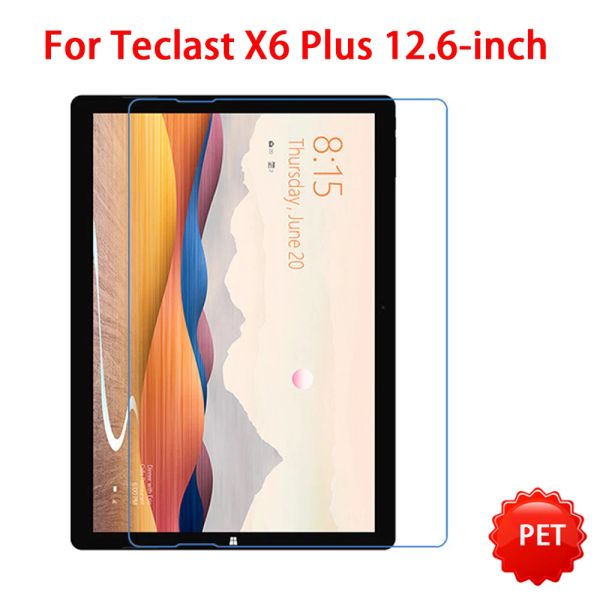 Koruyucular Yeni 3pcs/Lot Teclast X6 için Pet Pet Mat Ekran Koruyucusu Plus 12.6inch Tablet Antiferprint Guard Cover Film