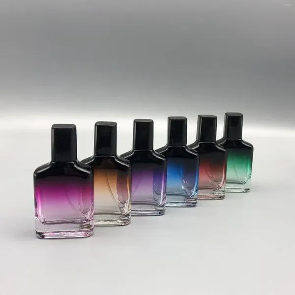 Garrafas de armazenamento garrafa de perfume premium 25 ml cor de gradiente requintada de vidro de vidro de spray cosmético reabastecido portátil
