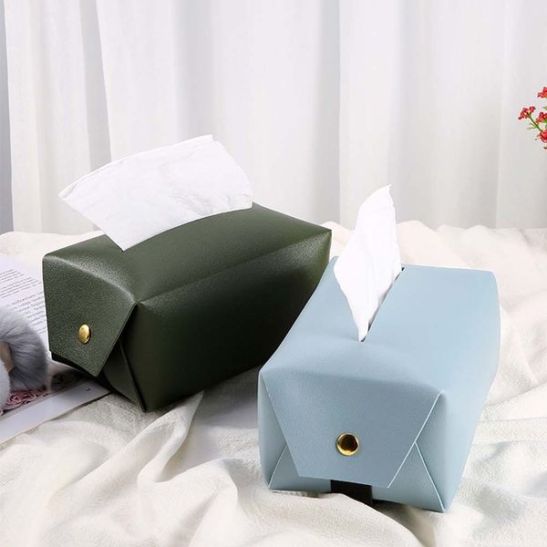 Halterpapierpaket Case Auto Styling Accessoires Ledergewebehalter Tissue Boxes Paper Serviette Hülle Auto Papierboxen