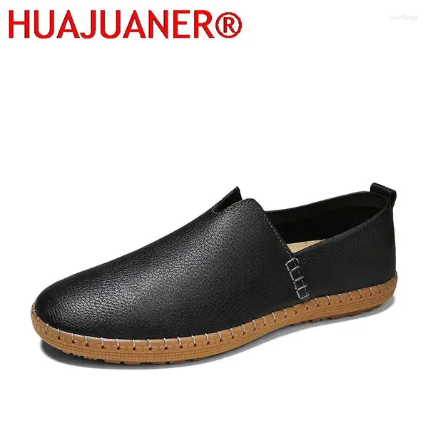 Scarpe casual vera pelle estate comfort maschi sandali di lusso sneaker uomini pala e trasparenti scivoli alla guida