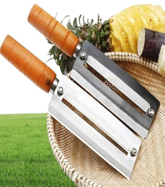 descascadores cutter cutter cenas de cana -de -açúcar faca de abacaxi de abacaxi de aço inoxidável Artefato de aplainar ferramenta de planing descascar frutas paring knife 20123227009