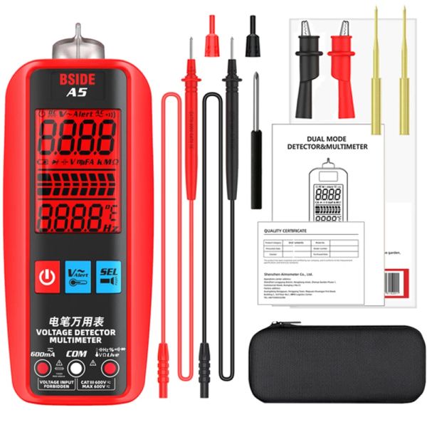 Mini Digital MultiMeter Auto Drange емкость Ohm Diode Temp HZ NCV True RMS LCD Мультиметровый MultiMetr AC DC Detctor Detcure