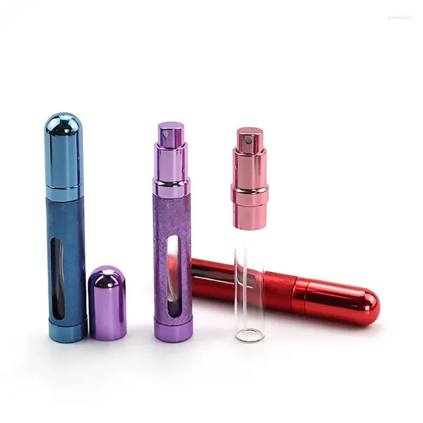 Depolama Şişeleri 12ml Mini Parfüm Şişesi Atomizer Doldurulabilir Sprey Taşınabilir Seyahat Alüminyum Kozmetik Boş Koku Pompa Araçları