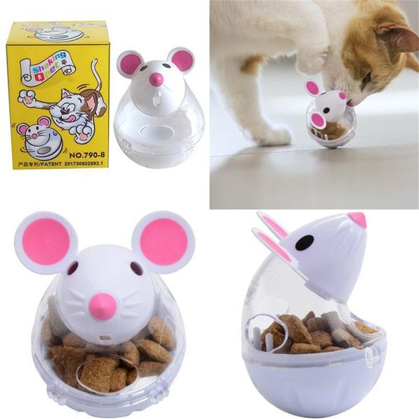 Xiaomi Pet Cat Bowl Feeding Feeding Toys Dog Tumbler alimentador de cachorrinho gatinho agitando vazamento de alimentos recipiente de bola de treinamento Treinando brinquedos