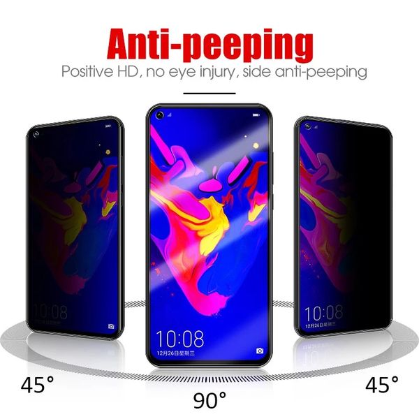 Anti -Spy -Bildschirmschutz für Ehren x8 x7 x9 50se 9 Lite 9a 9c 9i 9x 10 Lite 10i 20 Lite Pro 20S 8x 8a Privatsphäre Temperiertes Glas