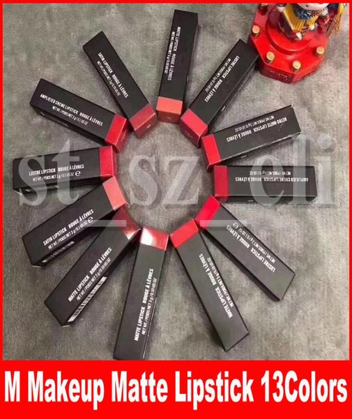 M Makeup Matte Lipstick Luster Retro помада Frost Sexy Matte Mipsticks 13 Colors Помада с английским названием 7228194