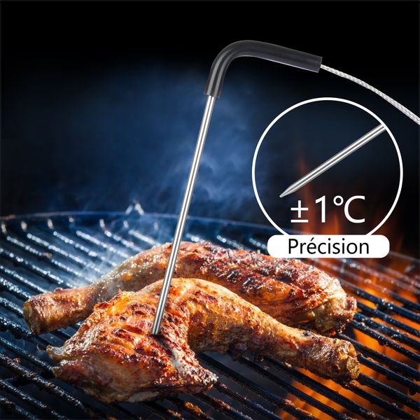 Inkbird IBT-2X Termômetro de alimentos digitais com 2 sensores de temperatura para churrasco para cozinhar o forno Kamado Joe Weber Bluetooth Connect