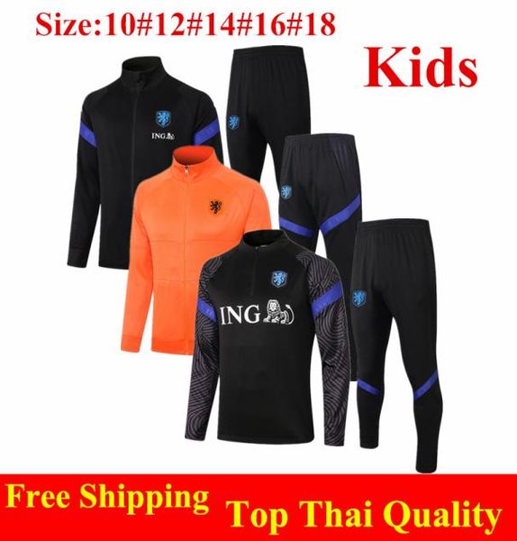 Thai Quality 2021 Niederlande Reißverschluss Kinderjacke Promes de Ligt Memphis Überladung Huntelaar Jugendtraining Hemd De Jong Kinder 3982866