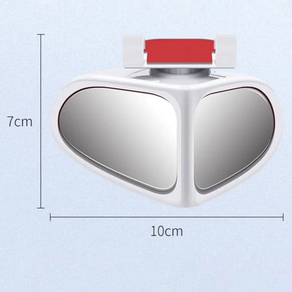 60 -Grad Rotatable 2 Seitenauto Blind Fleck Konvexes Spiegel Automibilen Außen Rückblick Parkspiegel Sicherheitszubehör