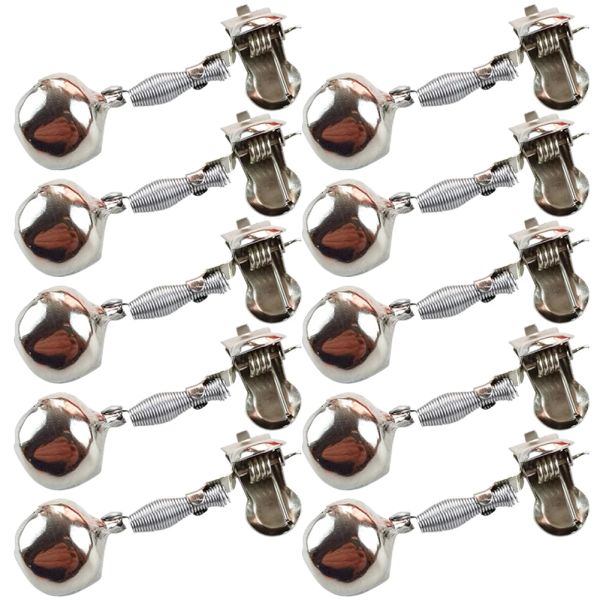 10-100pcs Single Ring Bells Angel-Indikator Köder Alarm Laut Sound Alarm Glocken Klammern Nacht Angelrute Glockenfischereizubehör Accessoires