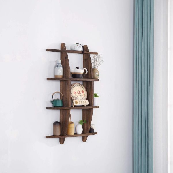 Rack bogu in legno massimo moderno moderno minimalista cinese in stile cinese montato a parete rastrellino rastrellino rastrellino rastrellino