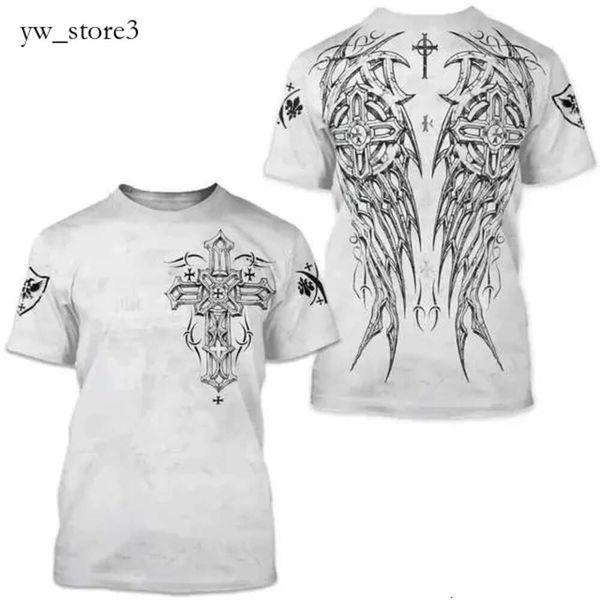 Мужские футболки архаика от Affliction Colisson 3D Print Men Men Over Trub