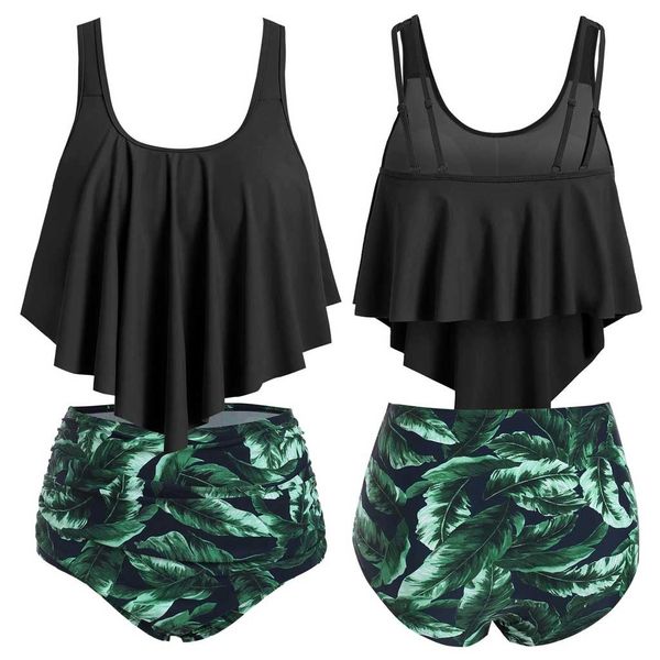 2023 novas mulheres vintage feminino de maiô de biquíni na praia Push up Swimwears Afutes Tankinis Set Setwear Suits Swimming para adolescentes com shorts