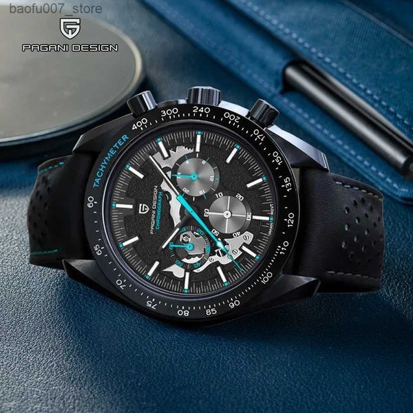 Orologi da polso Pagani 2023 Nuova luna Dark Mens ES Top Luxury Quartz for Men Sports AR Sapphire Mirror Waterproof Golts Orologs