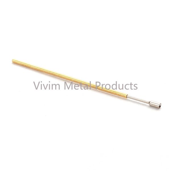 100pcs p02-A2 Feder-Test Pin P02-A Testsonden Kupfer Pogo Pin Metall Test Nadel Testwerkzeug LENGT 24,7 mm Durchmesser 0,68 mm 0,90 mm 0,48 mm