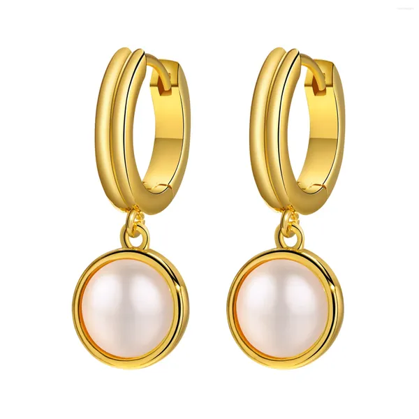 Orecchini per borchie Ladies Shell Women Elegant Women Gold Hoop Drop Dropserve Fashion Copper Gioielli all'ingrosso