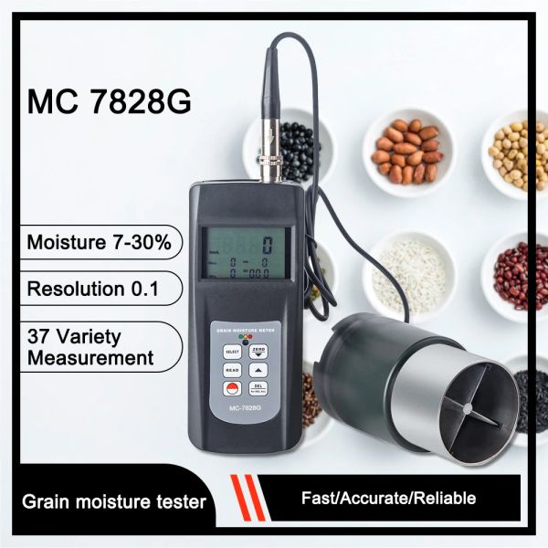 Landtek MC7828G TAP TIPO DI TIPO DI MEISTURA DIMICO TESTER 36 tipi Semi di mais Grano Paddy Whole Rice Coffee Sesame