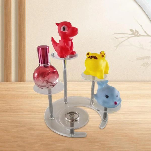 Ganci figure di stoccaggio display stand pratico vetrina 5 cabine riser acrilico per la raccolta modello hobby di figura cosmetica