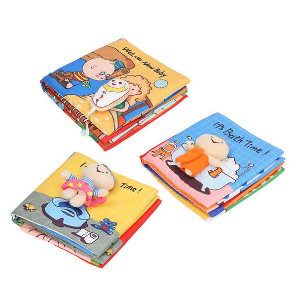 Libro di stoffa da bagno per bambini impermeabile educativo puzzle puzzle libro morbido senza grazia per il neonato