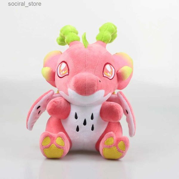 Gefüllte Plüschtiere 25 cm/9.84in niedliche Drachenfrüchte Drache Plüschspielzeug gefüllte Drache Tier Puppen Pitaya Spielzeug Kawaii Plüschgeschenk für Kinder l411